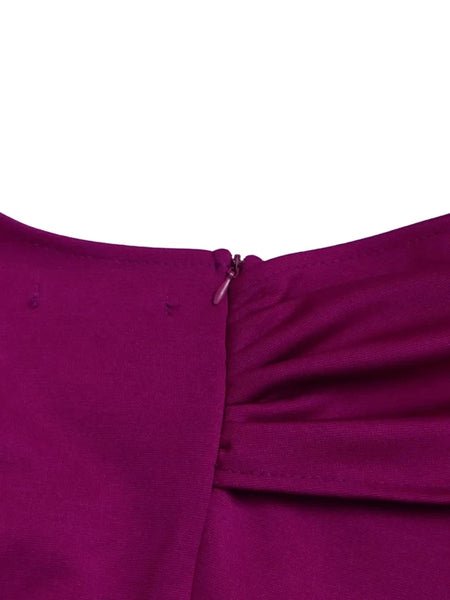 Elegant Purple Midi Dress