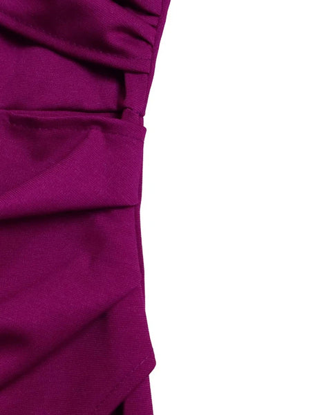 Elegant Purple Midi Dress