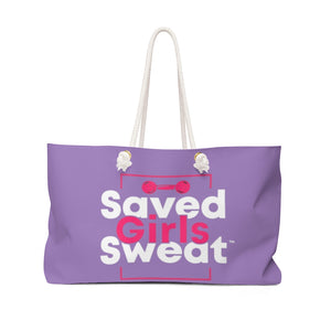 Purple Weekender Bag