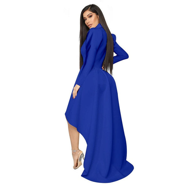 Elegant Hi-Lo Maxi Dress