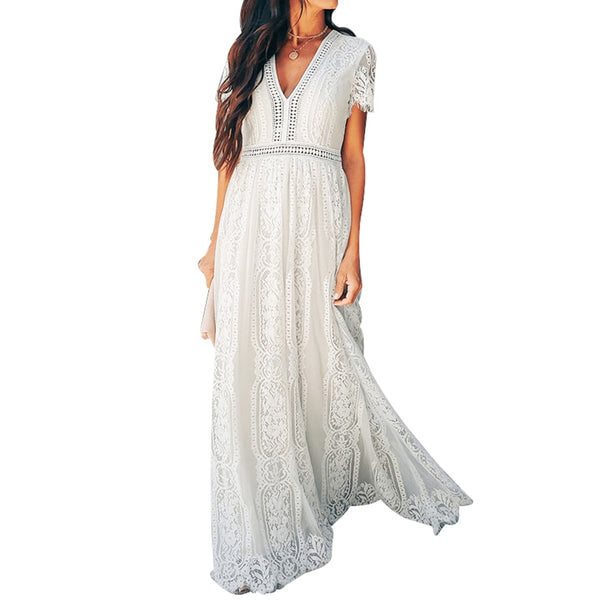 Elegant Lace Maxi Dress